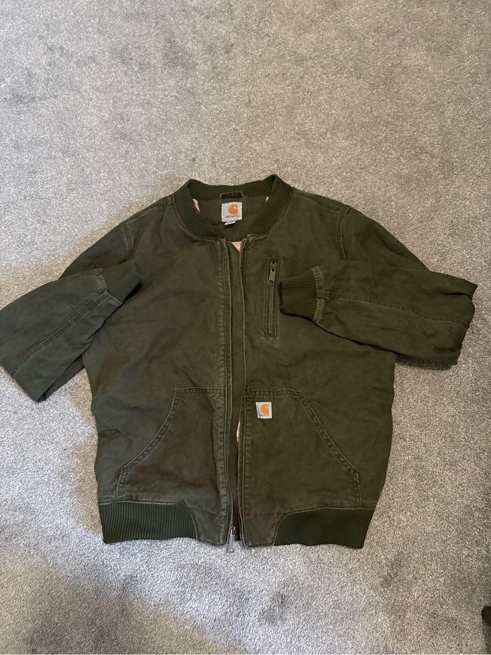 Carhartt Olive Green Bomber Jacket